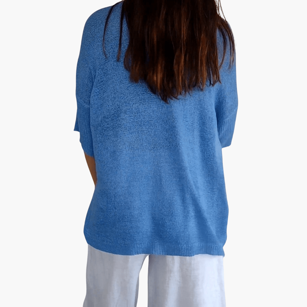 Lila Damen Oberteil | Lockere Passform, V-Ausschnitt, Für Frühling und Sommer 5