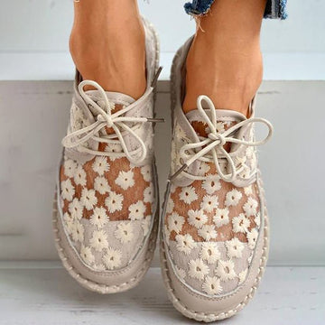 Sienna Damen Spitzenschuhe | Gesticktes Obermaterial, Freizeit 1