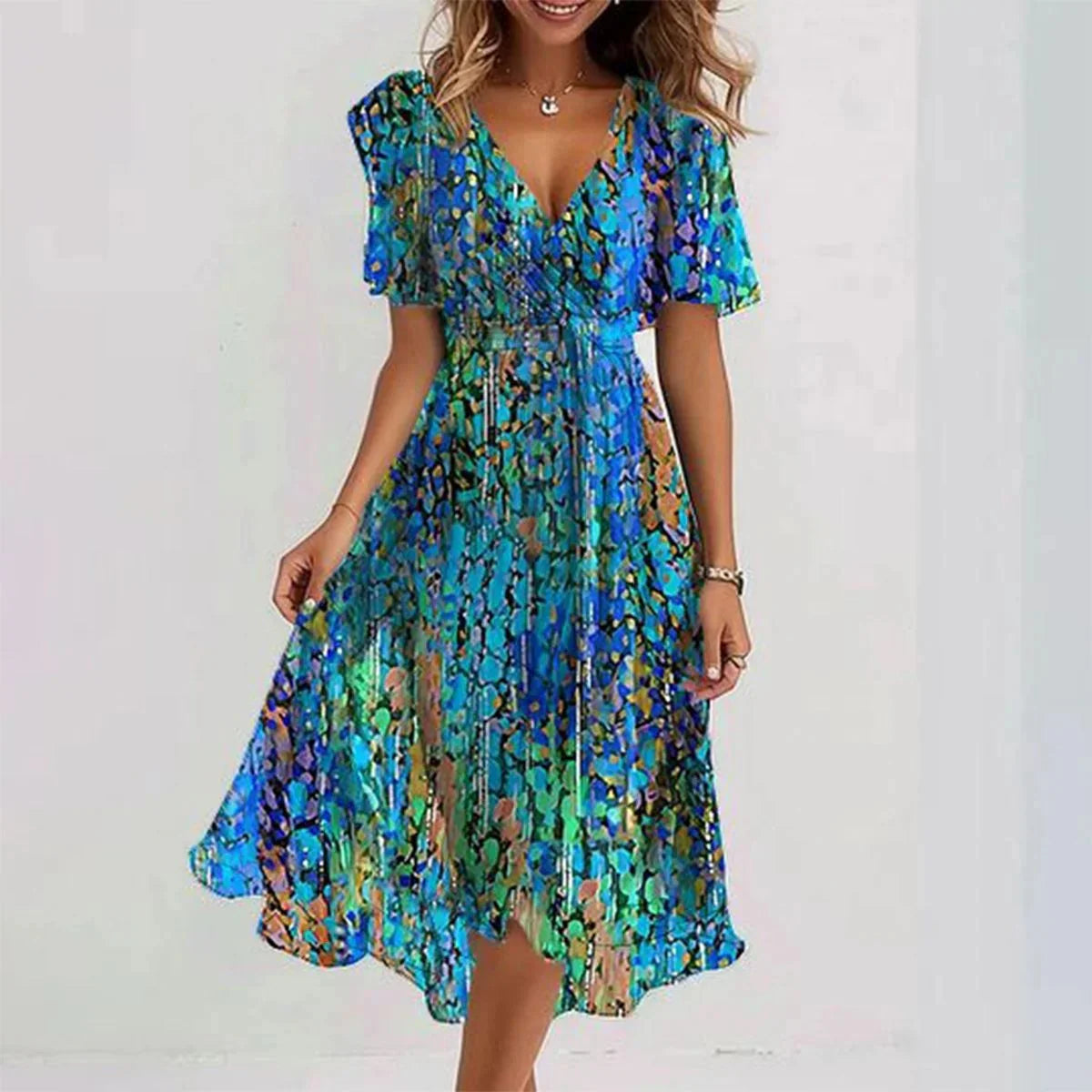 Chiffon Kleid für Frauen | Fließendes Design, Bequem 1