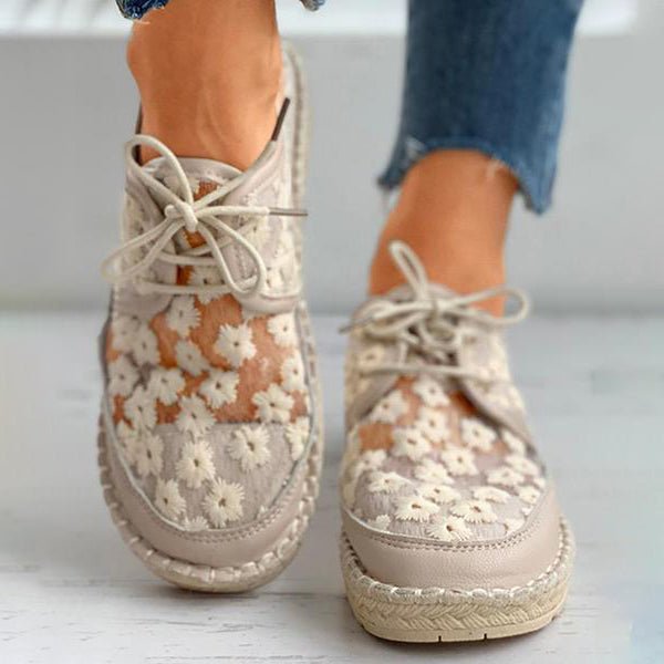 Sienna Damen Spitzenschuhe | Gesticktes Obermaterial, Freizeit 1